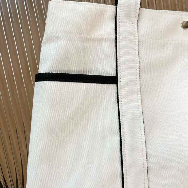 #399 New Casual Joker Multi-pocket Design Canvas Handbag Tote Bag Yoga Bag