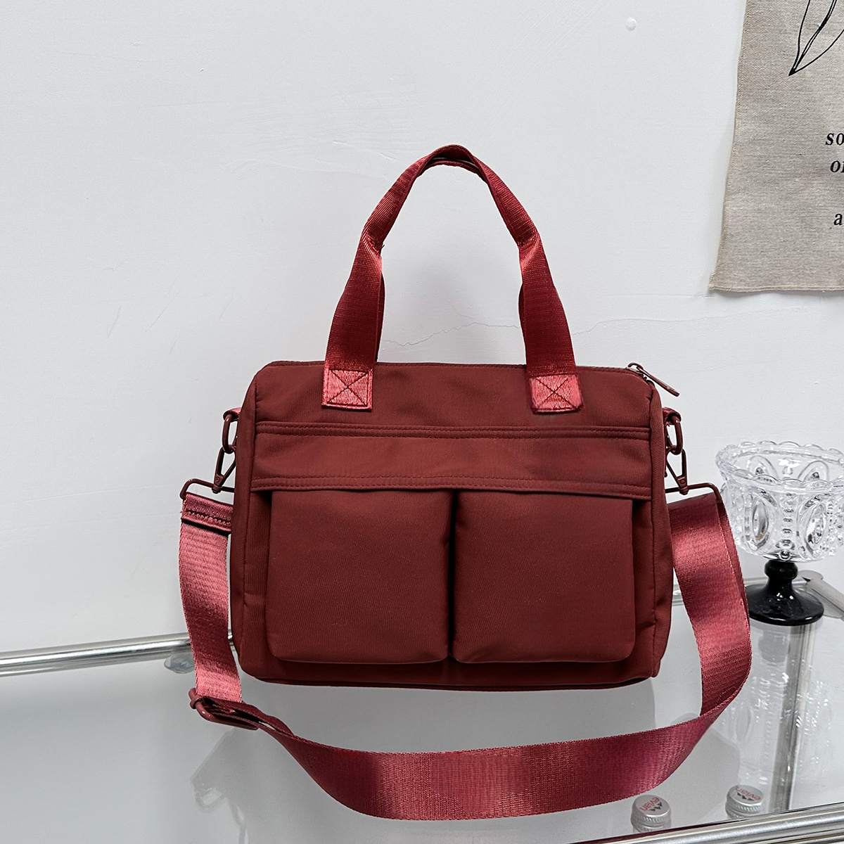 #129 women's new nylon cloth bag Joker one-shoulder diagonal bag