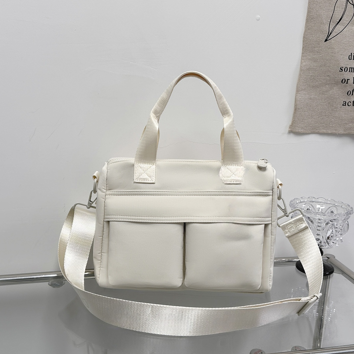 #129 women's new nylon cloth bag Joker one-shoulder diagonal bag