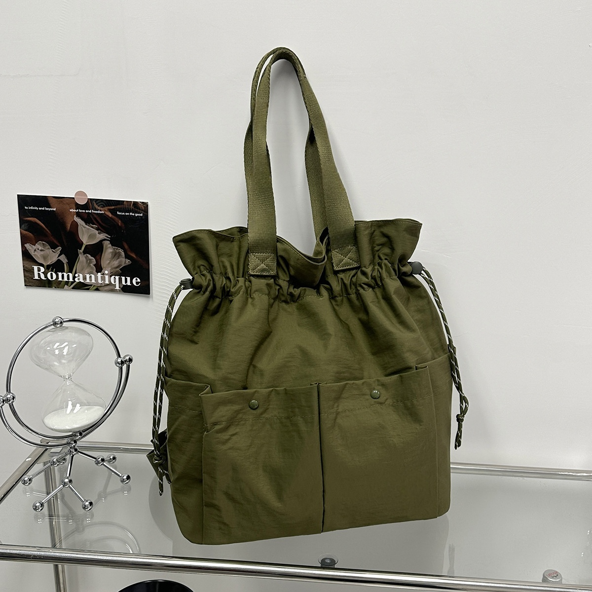 #129 Women's new shoulder bag large capacity multi-pocket shoulder bag