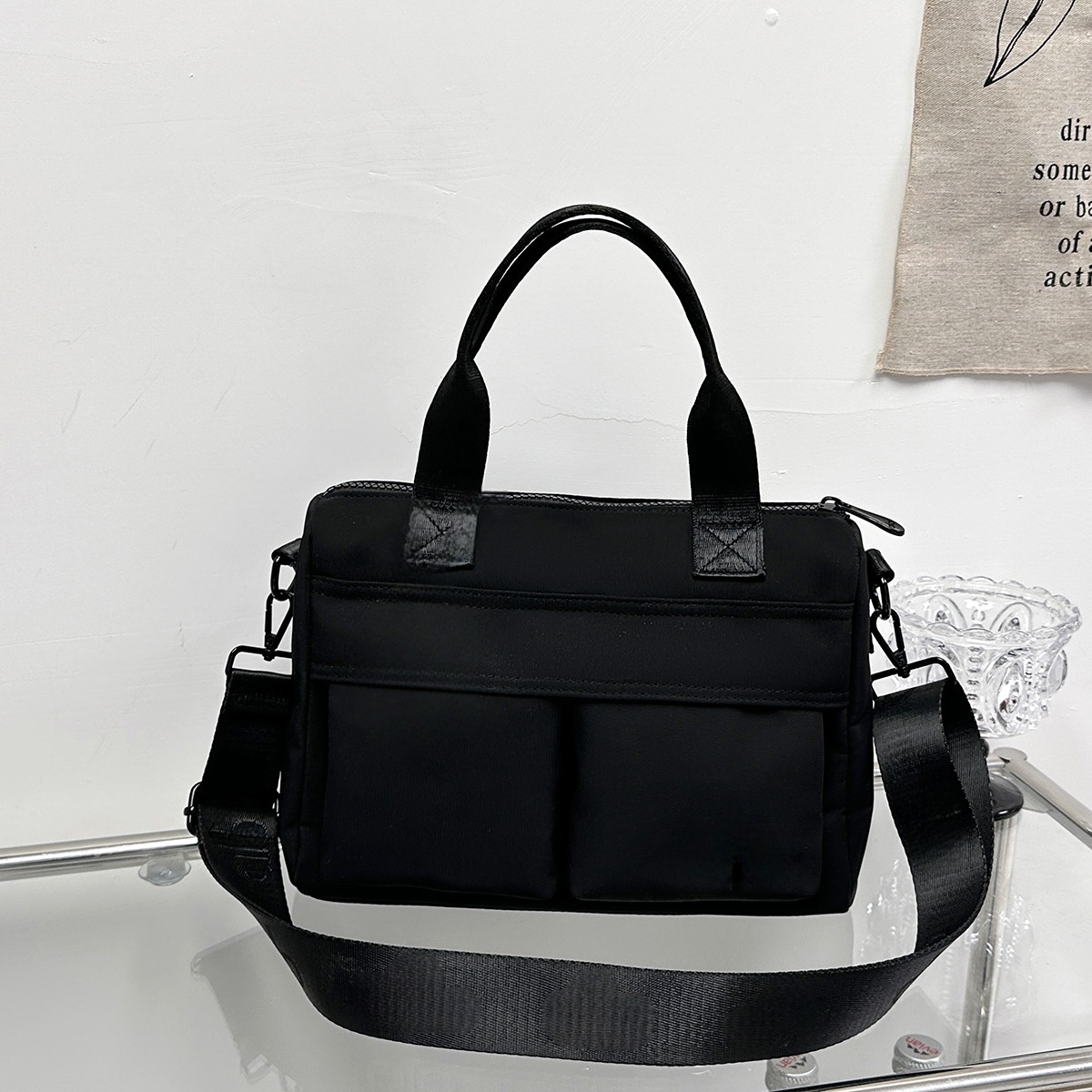 #129 women's new nylon cloth bag Joker one-shoulder diagonal bag
