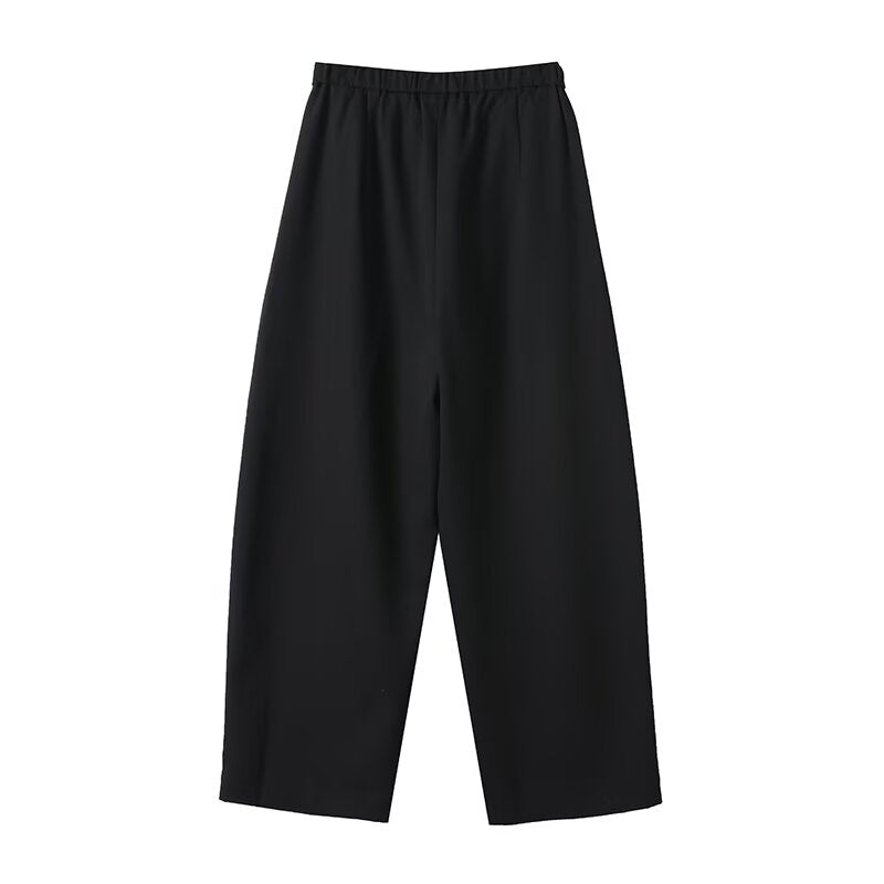 Women's lantern version casual curved knife pants