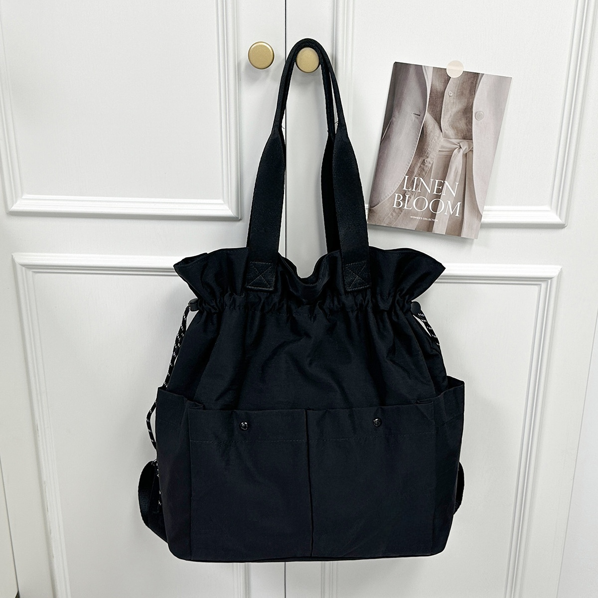 #129 Women's new shoulder bag large capacity multi-pocket shoulder bag