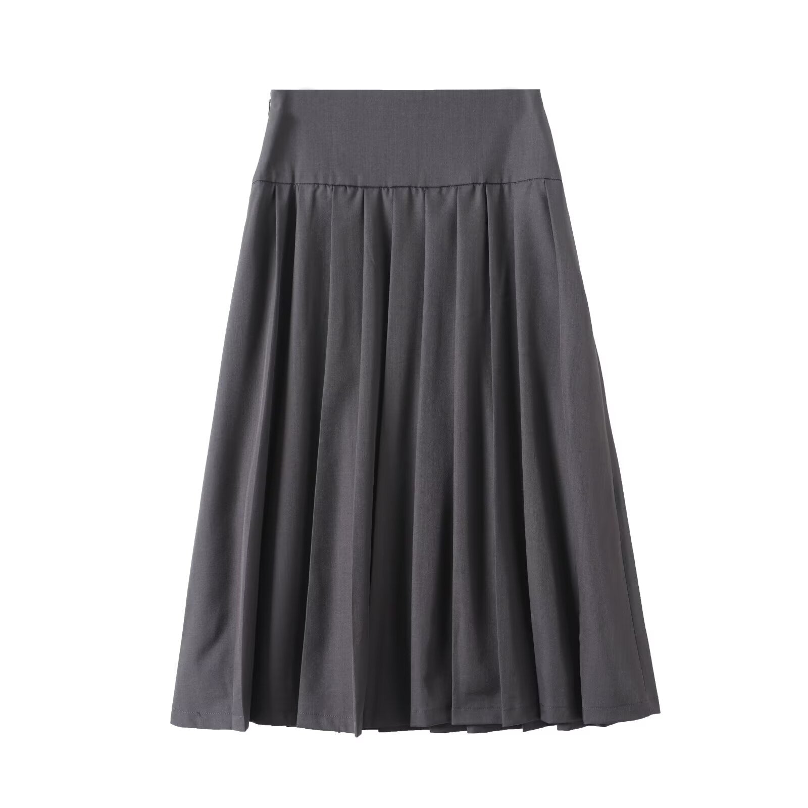 Women's comfortable casual pleated MIDI skirt